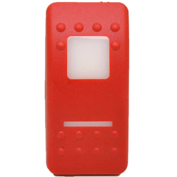 Carling Boat Contura II Rocker Switch Actuator - Red Blank Lighted