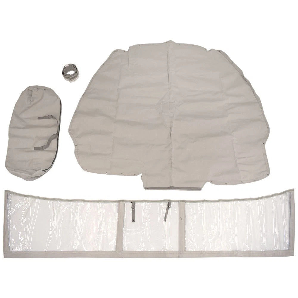 Robalo 317 DC Boat Bow Cover with Connector Curtain - Taylor Made Silver