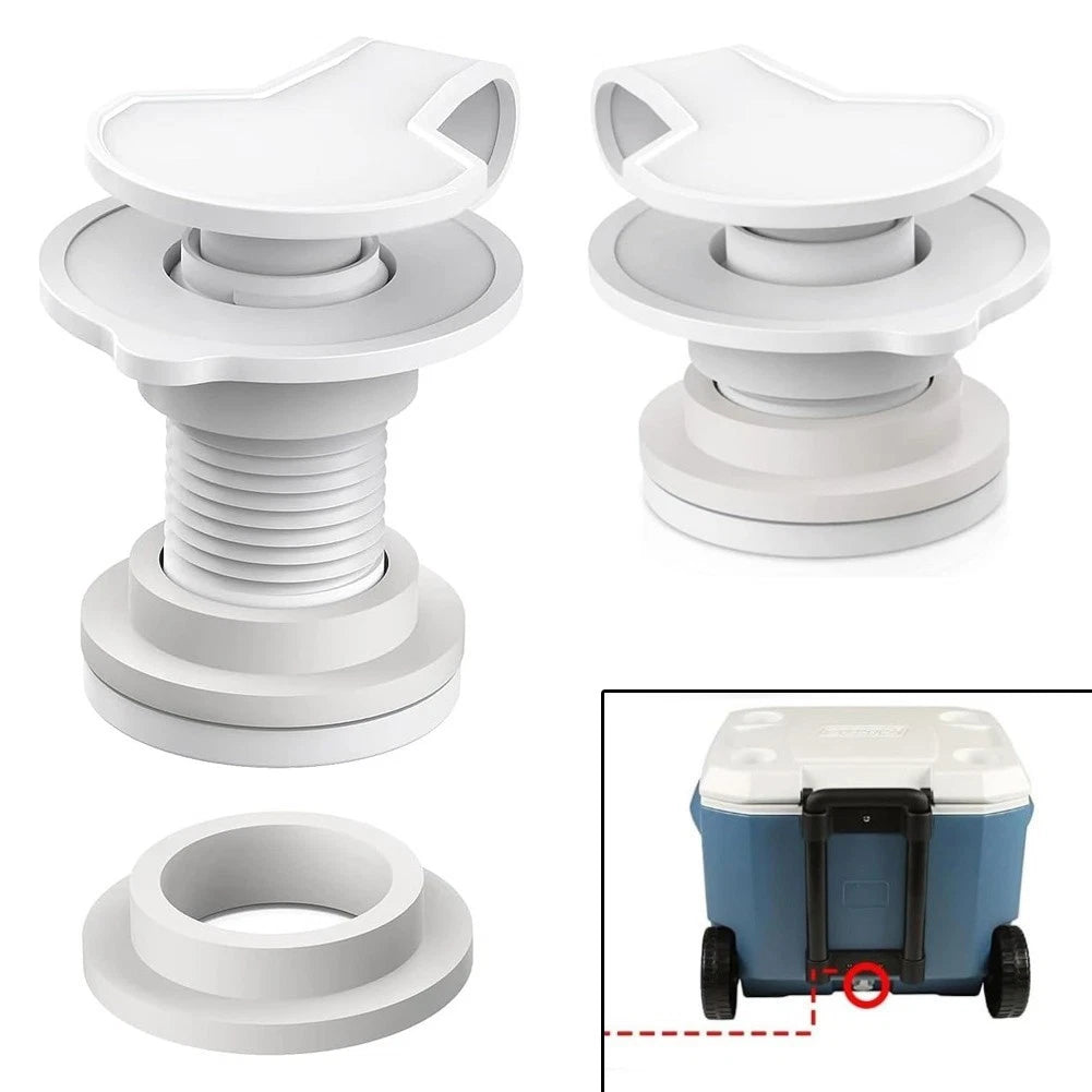 2pcs Camping Cooler Drain Stopper Kit with Washers for Leak Protection