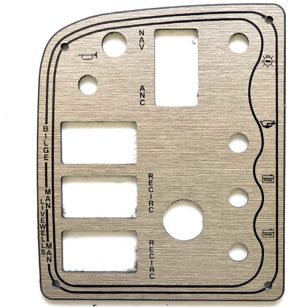 Smoker Craft Boat Blank Switch Panel 29553 - Pro 4 5/8 X 5 1/2 Inch