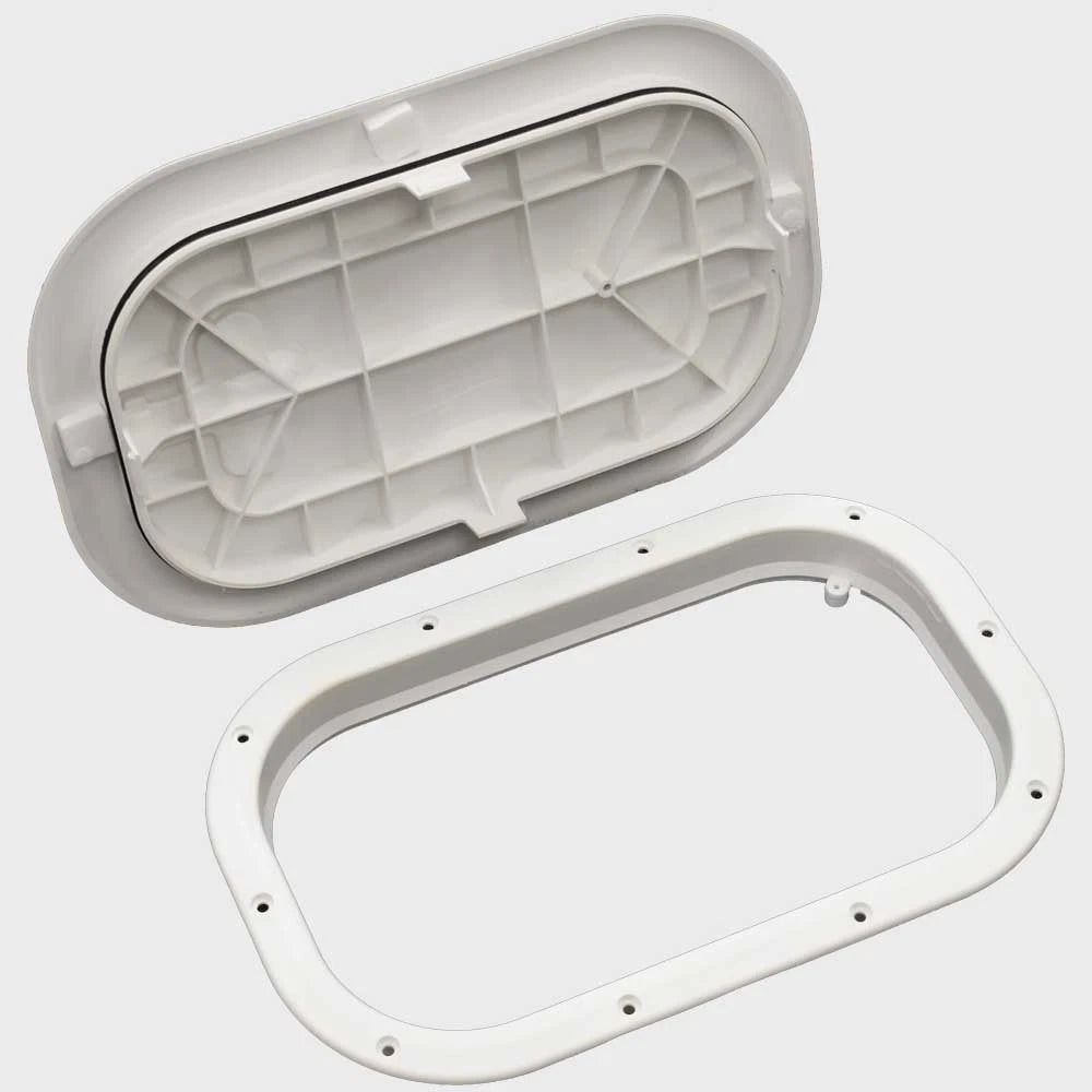 Innovative Boat Hatch Access Plate 505-055 - 9 X 14 Inch Polar White