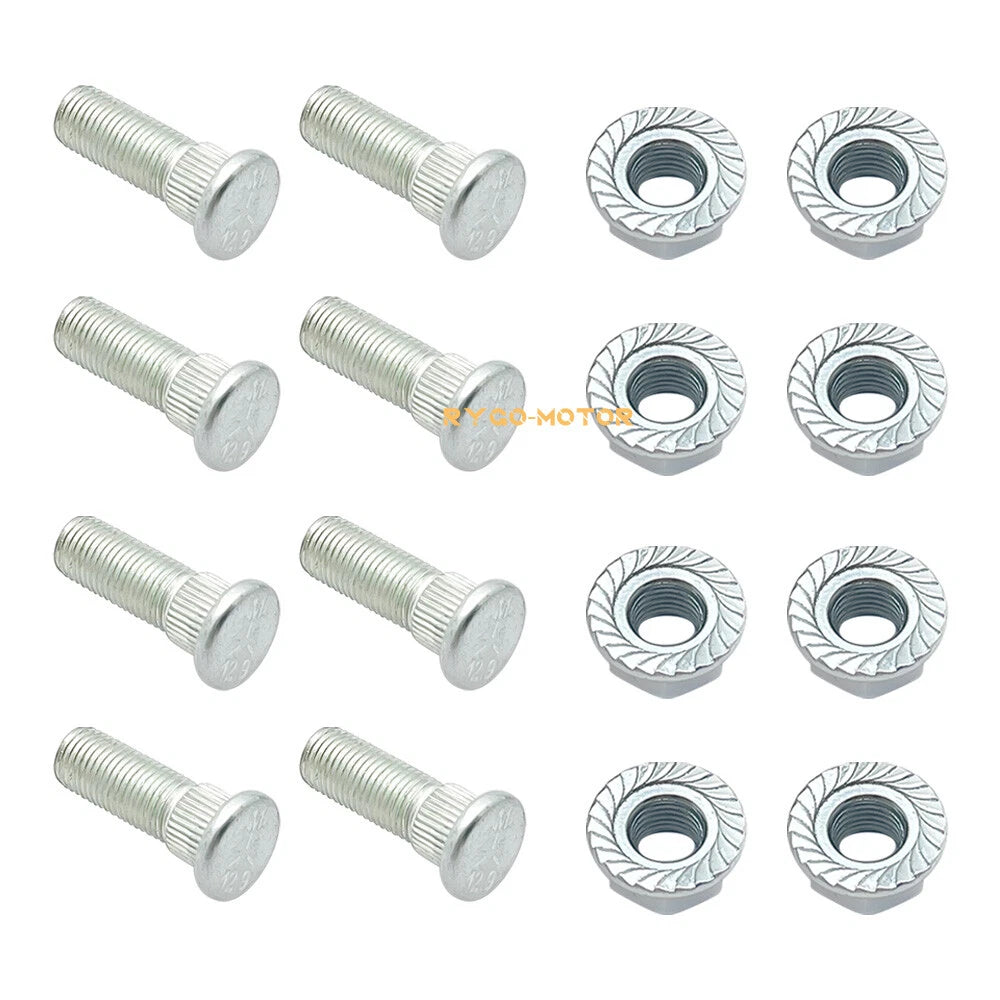 8 Pack Front Wheel Studs & Nut for Polaris Ranger 425 500 700 EV TM 7547211