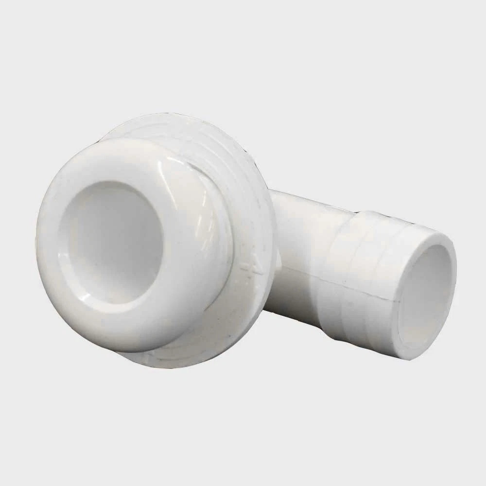 Misty Harbor Boat Thru Hull Fitting - 1 1/8" White Plastic