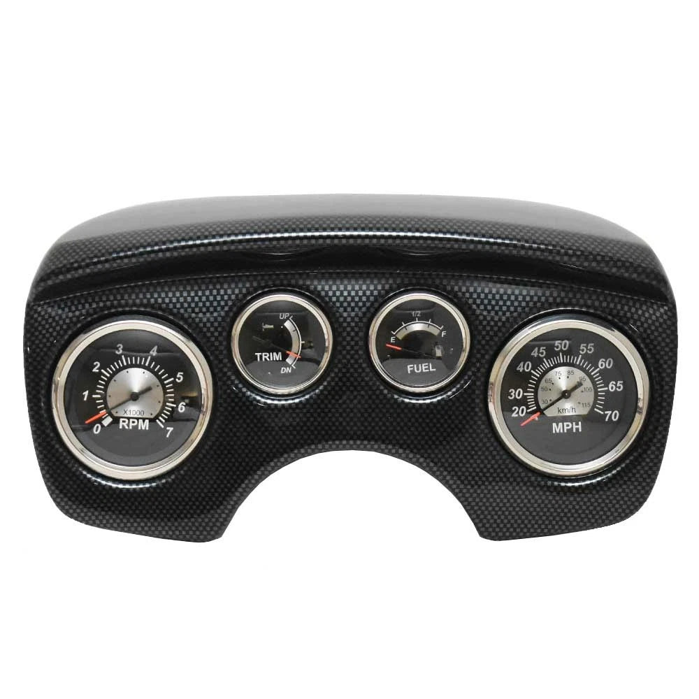 Lowe Boat Dash Panel - with Veethree Sterling Gauges Mercury Yamaha