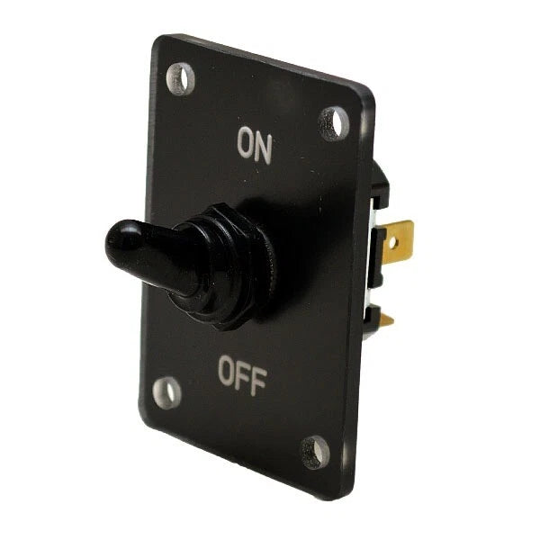 Boat On/Off Toggle Switch Panel SM-279-01 - Black Labeled