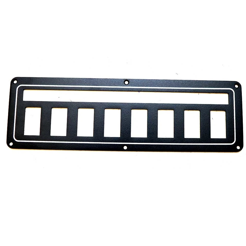 Tiara Boat Blank Switch Panel 3302650 - Helm 12 1/4 X 3 3/4 Inch Black
