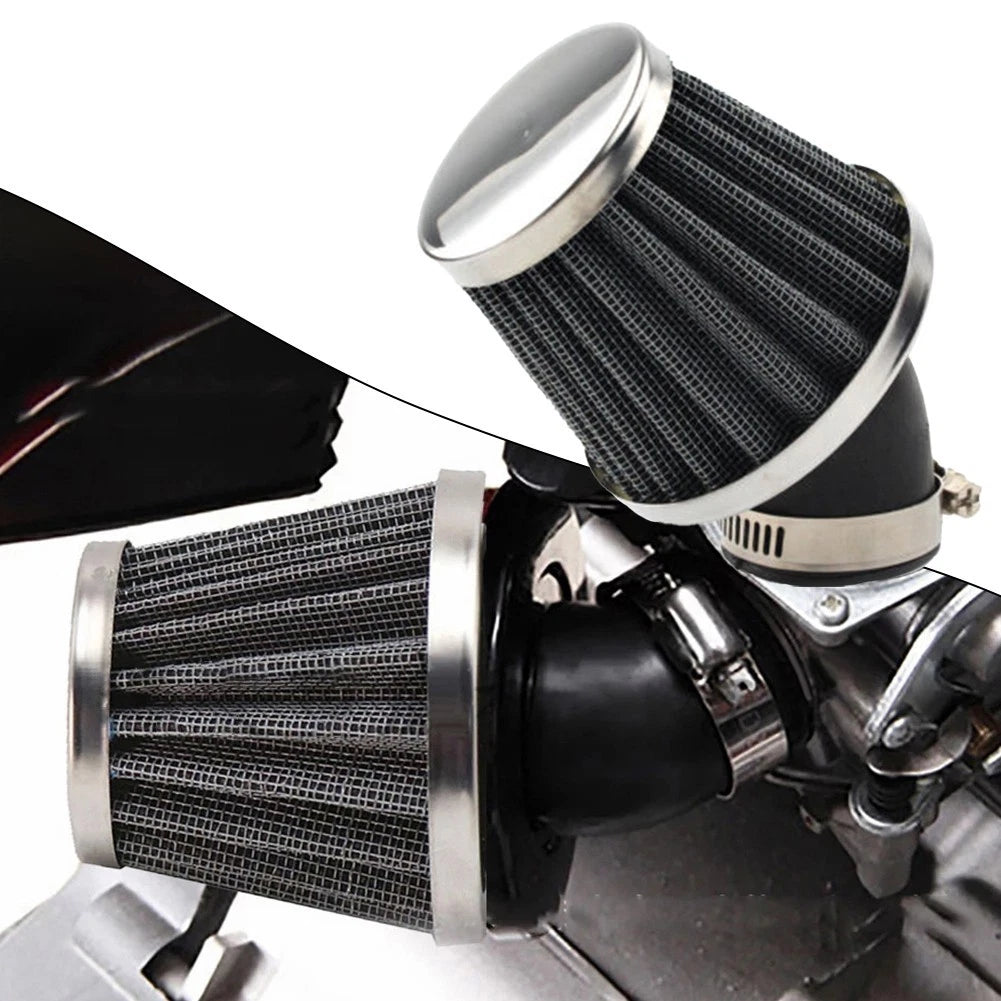 Air Filter Metal & Rubber 1Pcs 45mm for Most Motorcycle Air Filter