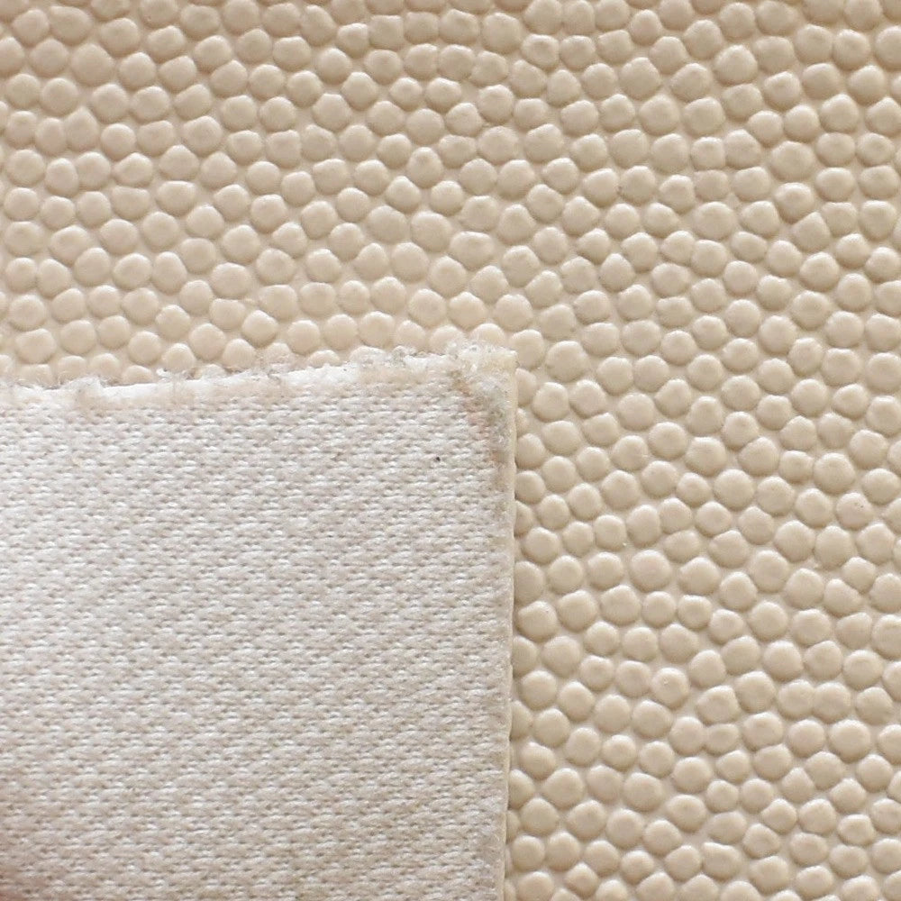 Spradling Boat Knit Back Textured Vinyl - Cream Beige 54 Inch (YD)