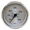 Faria Boat Speedometer Gauge SE9874A - Kronos Silver 3 1/4 Inch
