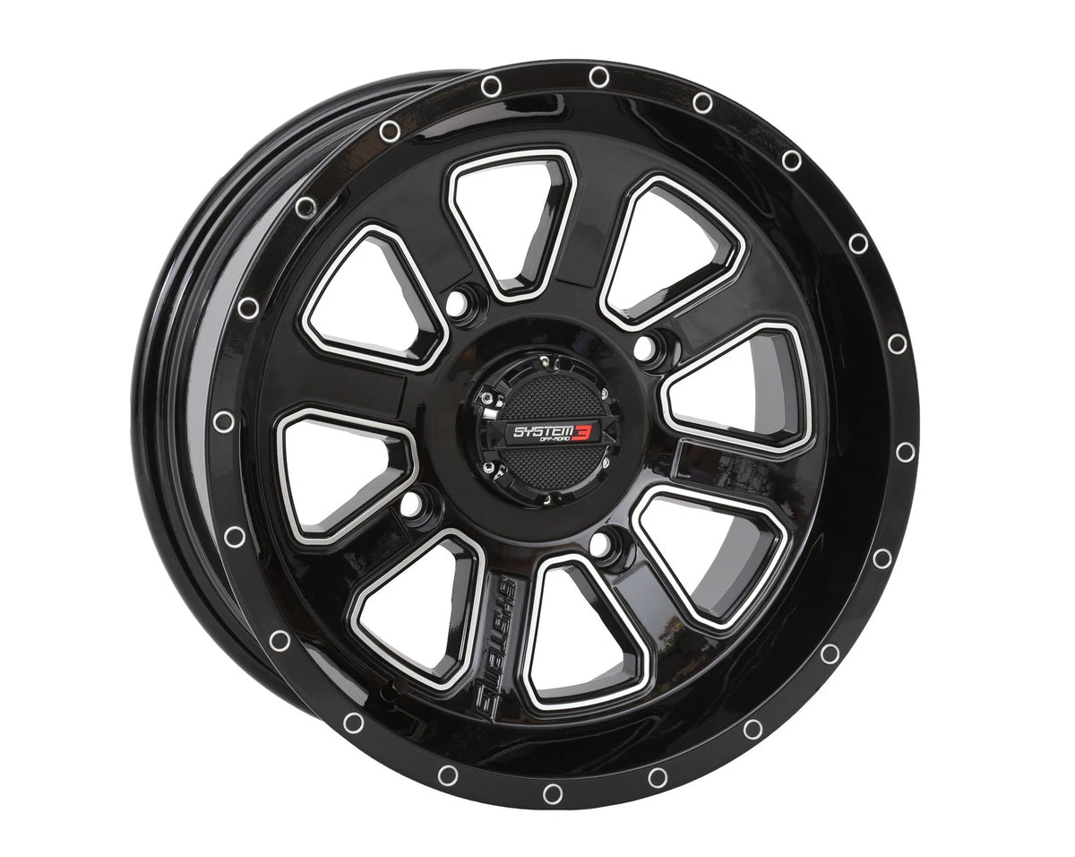 SYSTEM 3 St4 ATV/UTV Wheel 14x7 +10mm Offset Fits Honda Rancher & Pioneer