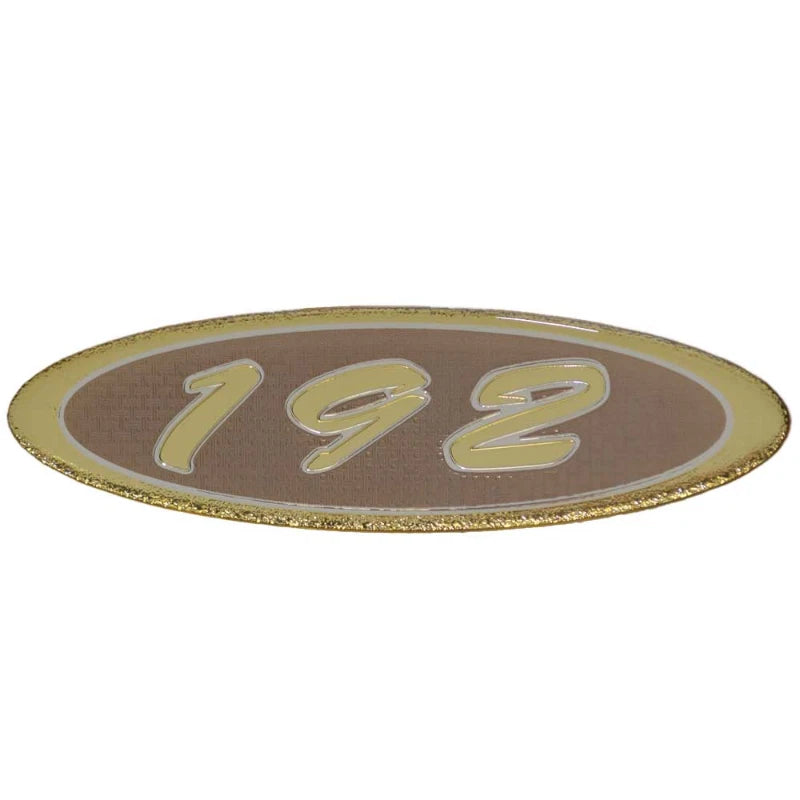 Crownline Boat Raised Decal 61222 - 192 Tan Gold Silver
