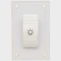 Boat Light Rocker Switch Panel 882278002 - Clear Plastic White