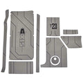 Axis Boat Non-Skid Deck Mats 4750034 - T23 GatorStep Gray Black (9PC)
