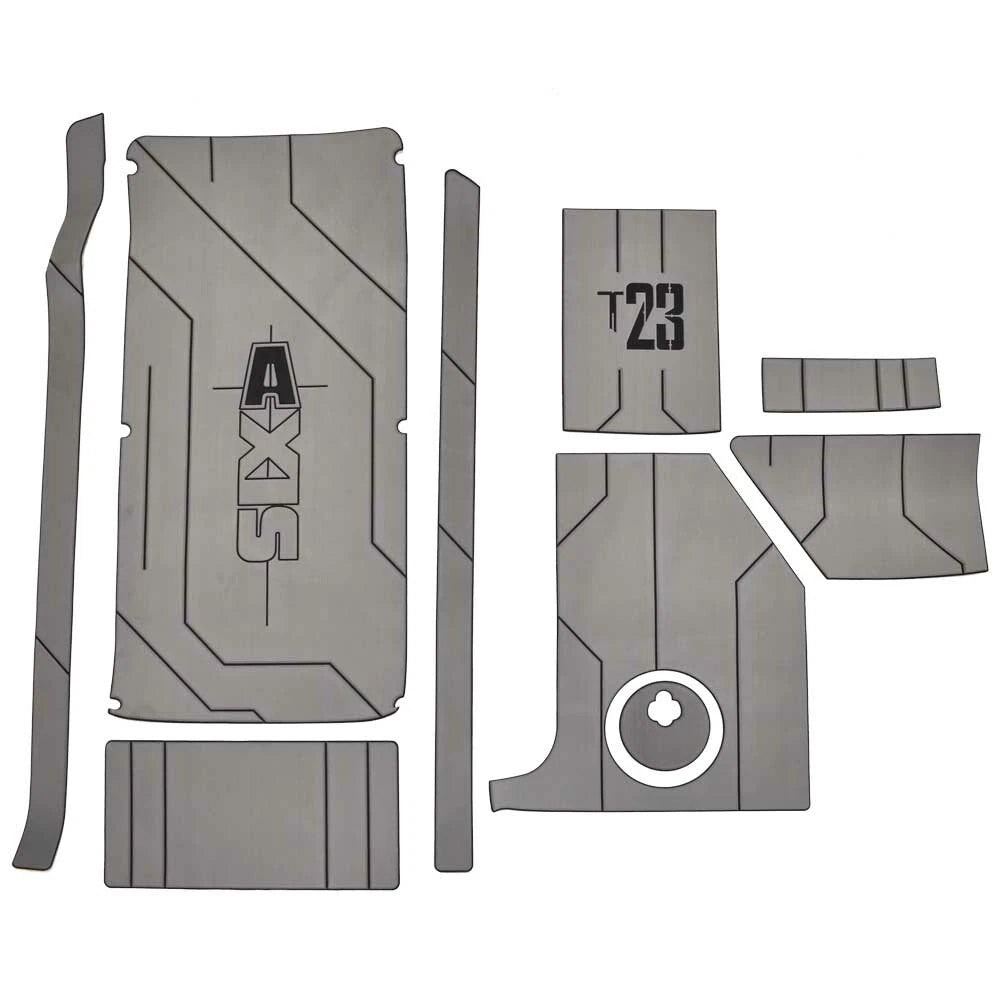 Axis Boat Non-Skid Deck Mats 4750034 - T23 GatorStep Gray Black (9PC)