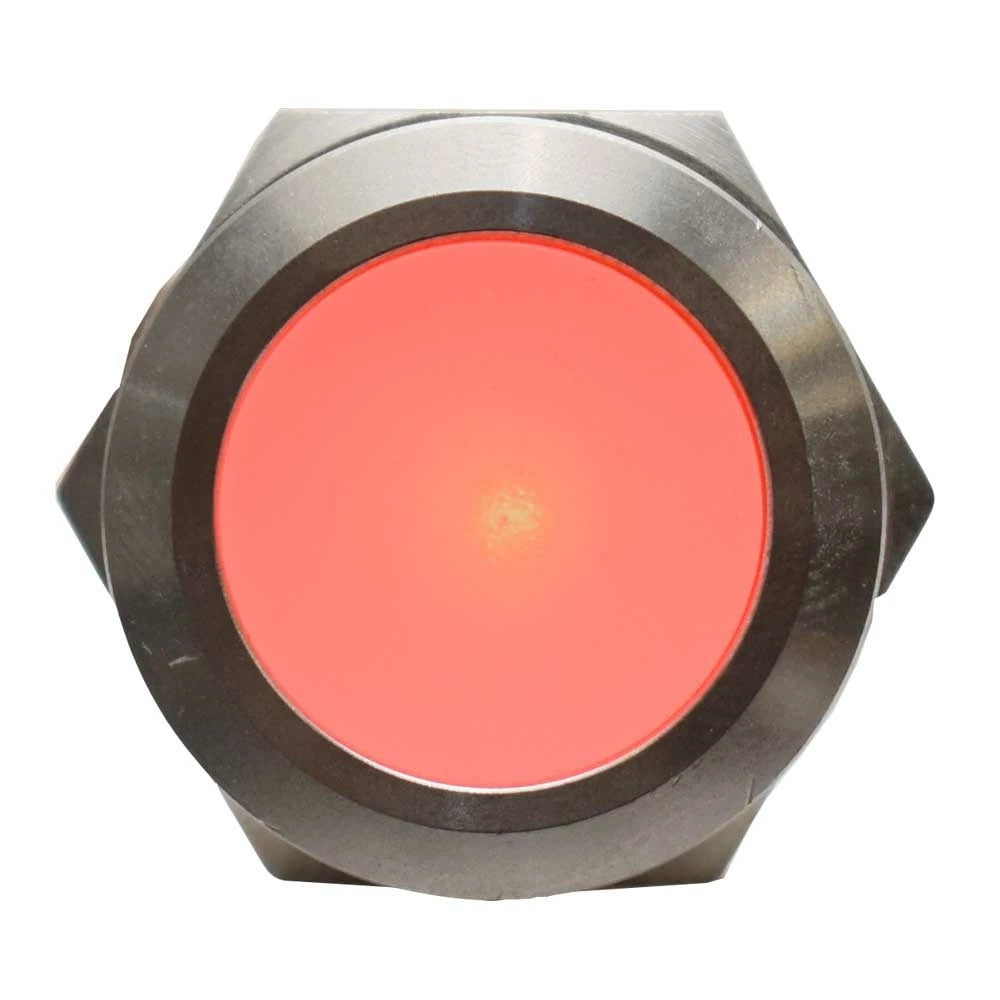 Bluewater Boat Push Button Switch - Red Momentary On/Off 12 Volt