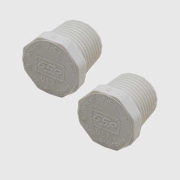 Boat Male Tank Plugs - 1/2 Inch (pair)