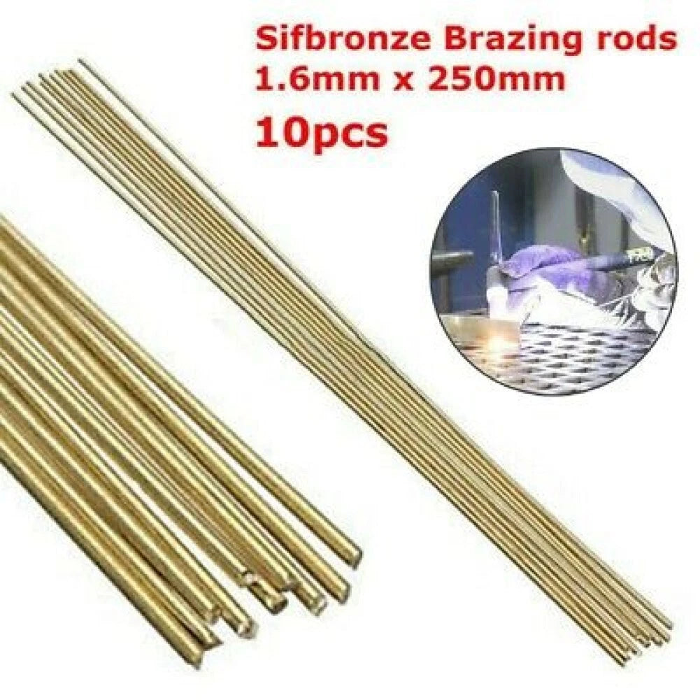 Brass Solution Flux Core Welding Wire 10pcs 1 6mm X 250mm