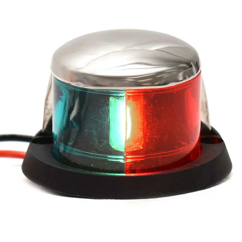 Boat Bi-Color Bow Light 0-0497 - Red - Green 12VDC Zinc Polymer