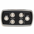 Tracker Boat Push Button Switch Panel 304254 - LED Black - Silver