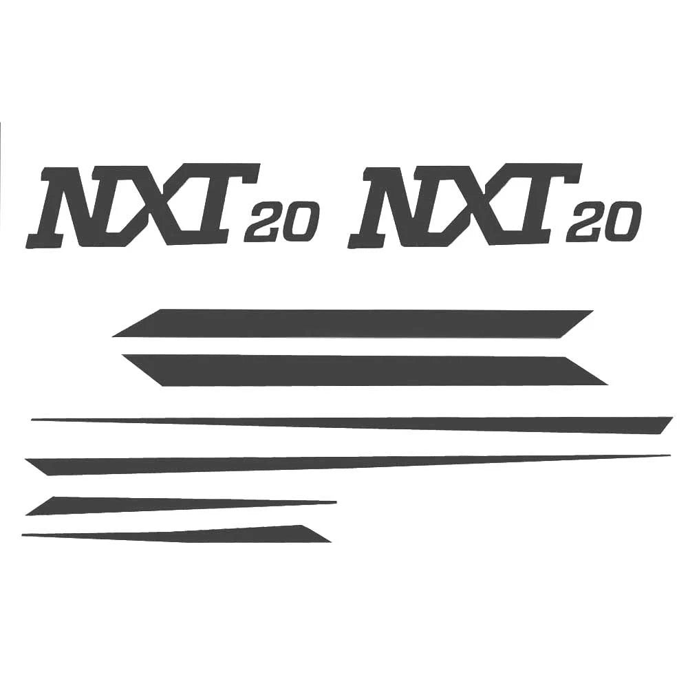 MasterCraft Boat Decal Stickers 750186A - NXT20 Charcoal (8PC)