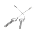Boat Bimini Top Quick Pins - 2 3/8 X 3/8 Inch Stainless (pair)