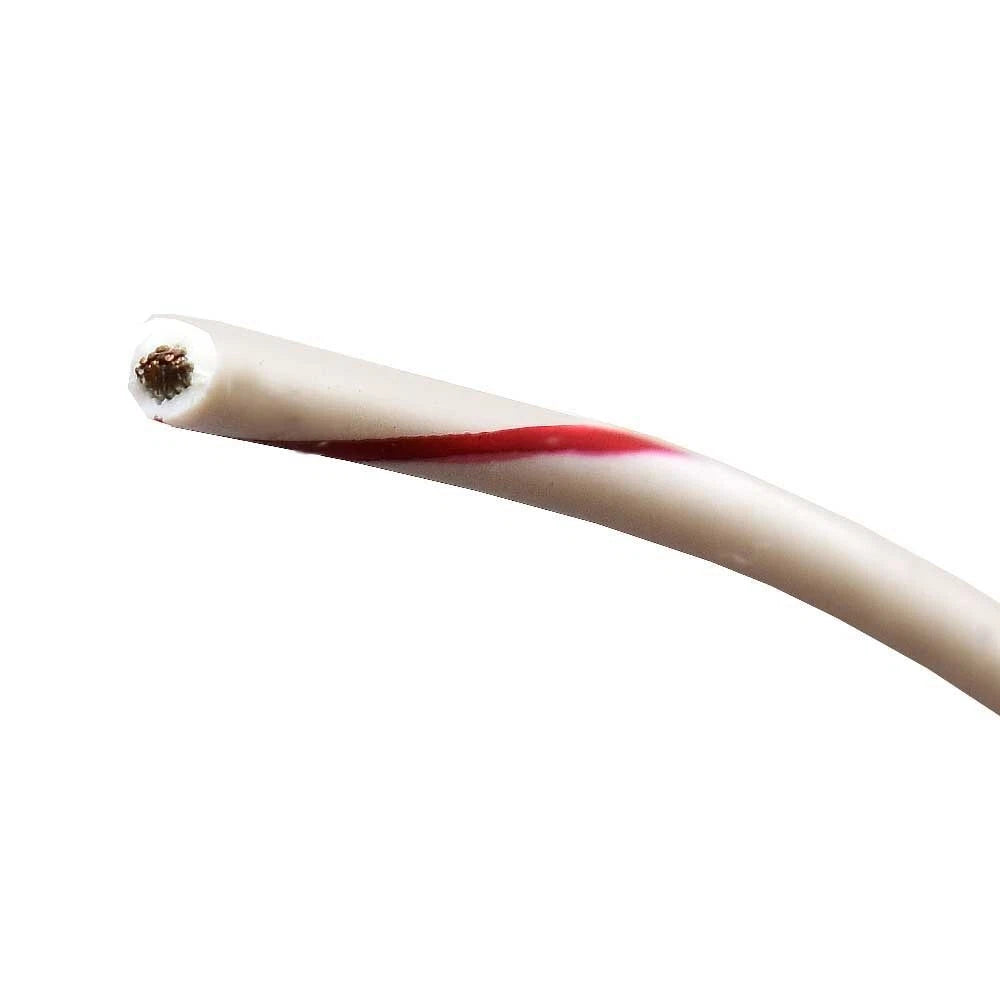 Sea Ray Boat Tinned Copper Wire 183341 - 14 AWG 50V White Red (10FT)