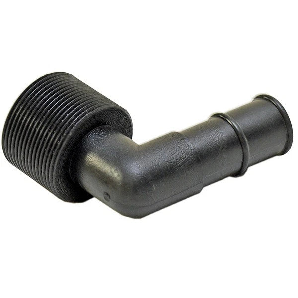 Lund Boat Drain Thru Hull 1983674 - 1 3/4 X 3 1/8 Inch Black Plastic