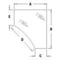 Left Hand Lower Door Glass Fits Case IH Fits International Harvester