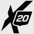 MasterCraft Boat Decal Sticker 755452A - X20 Black 3 X 4 3/8 Inch