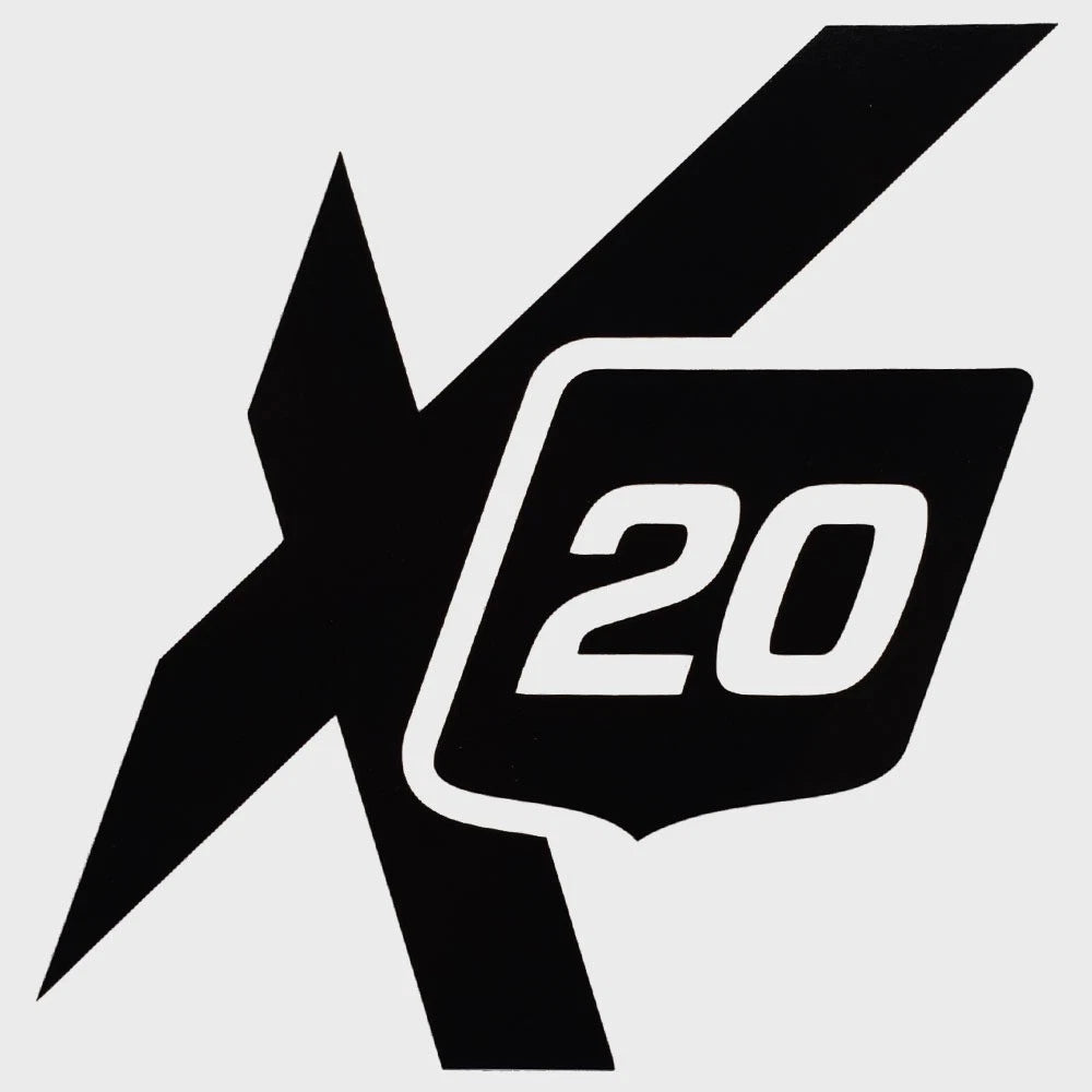MasterCraft Boat Decal Sticker 755452A - X20 Black 3 X 4 3/8 Inch