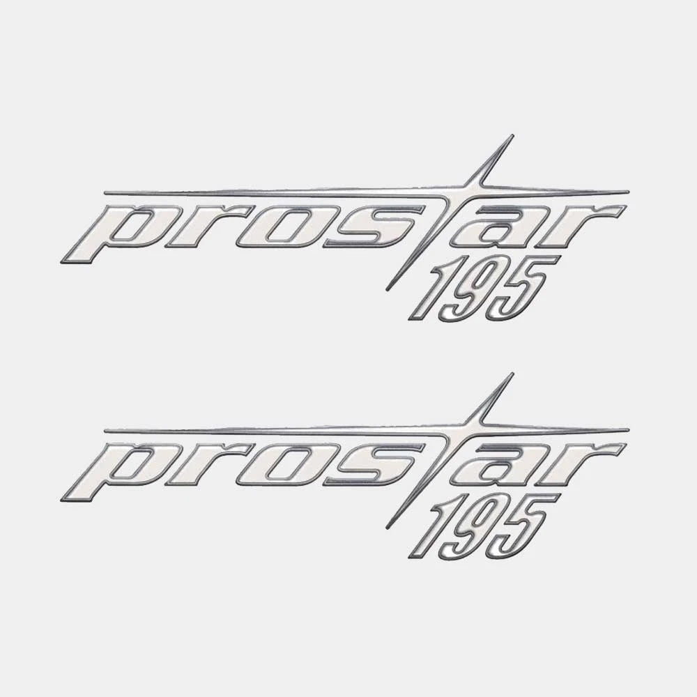 MasterCraft Boat Decals 758418 - ProStar 195 Silver (pair)