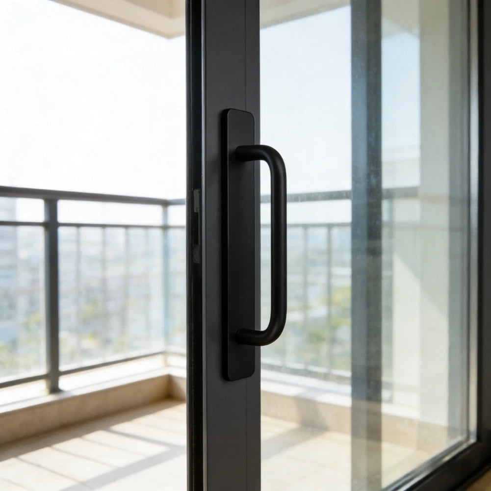 Aluminum Alloy Handle for Cabinet Doors Mounted No Drills
