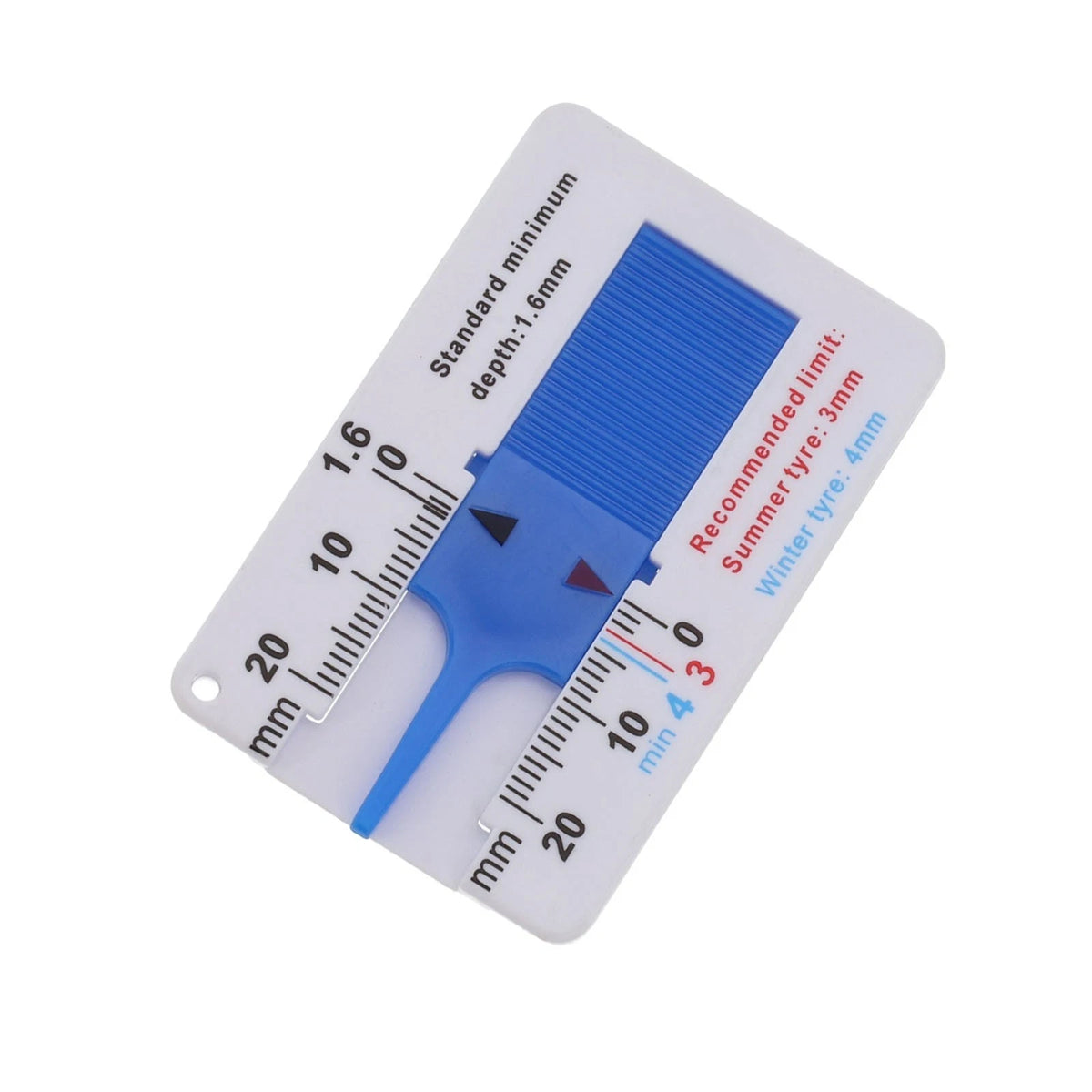Easy to Use Sliding Design Tire Depth Measurer Accurate and Reliable Results