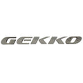 Gekko Boat Raised Decal - Silver Chrome Logo Sticker
