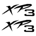 Tracker Marine Boat Xp3 Decals 158073 - 7 X 2 5/8 Inch Black (pair)