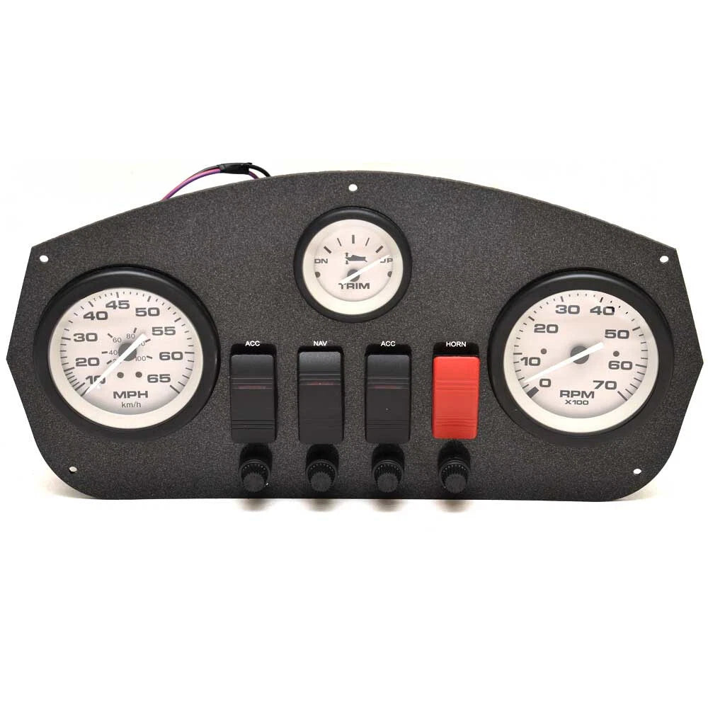 Lowe Boat Gauge Panel F2152313386 - Teleflex Driftwood Black