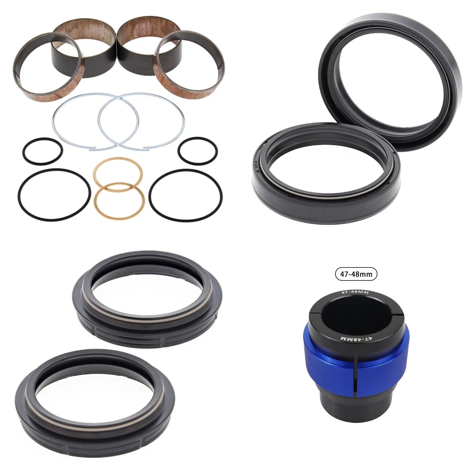 Complete Front Fork Rebuild Kit for KTM 250 SXF 2005-2007 with Driver