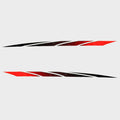 Glastron Boat Graphic Hull Decals - GT Red Sticker 2008 (set of 2)