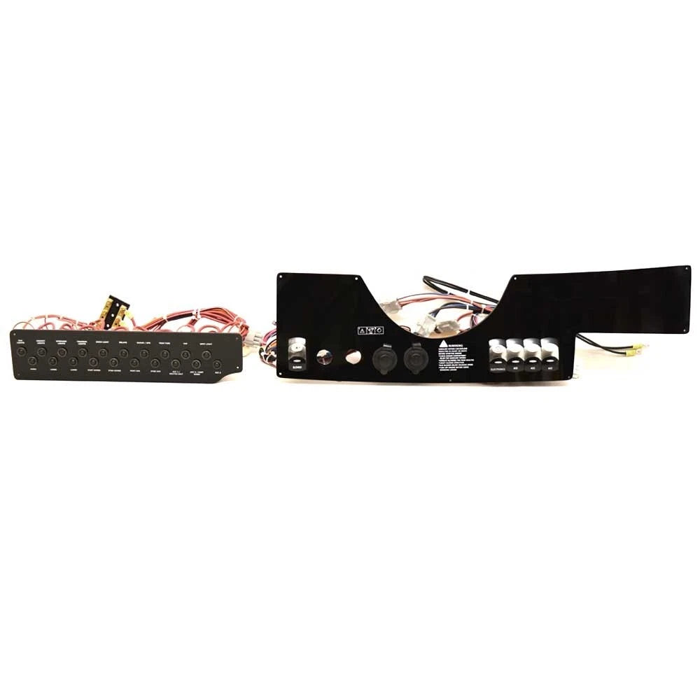 Rinker Boat Dash Panel 14670 - 340 - 360 Black Acrylic (2 Piece Kit)