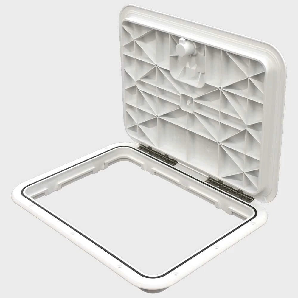 Innovative Boat Deck Hatch 521-225 - 17 X 13 Inch Polar with Stainless Latch