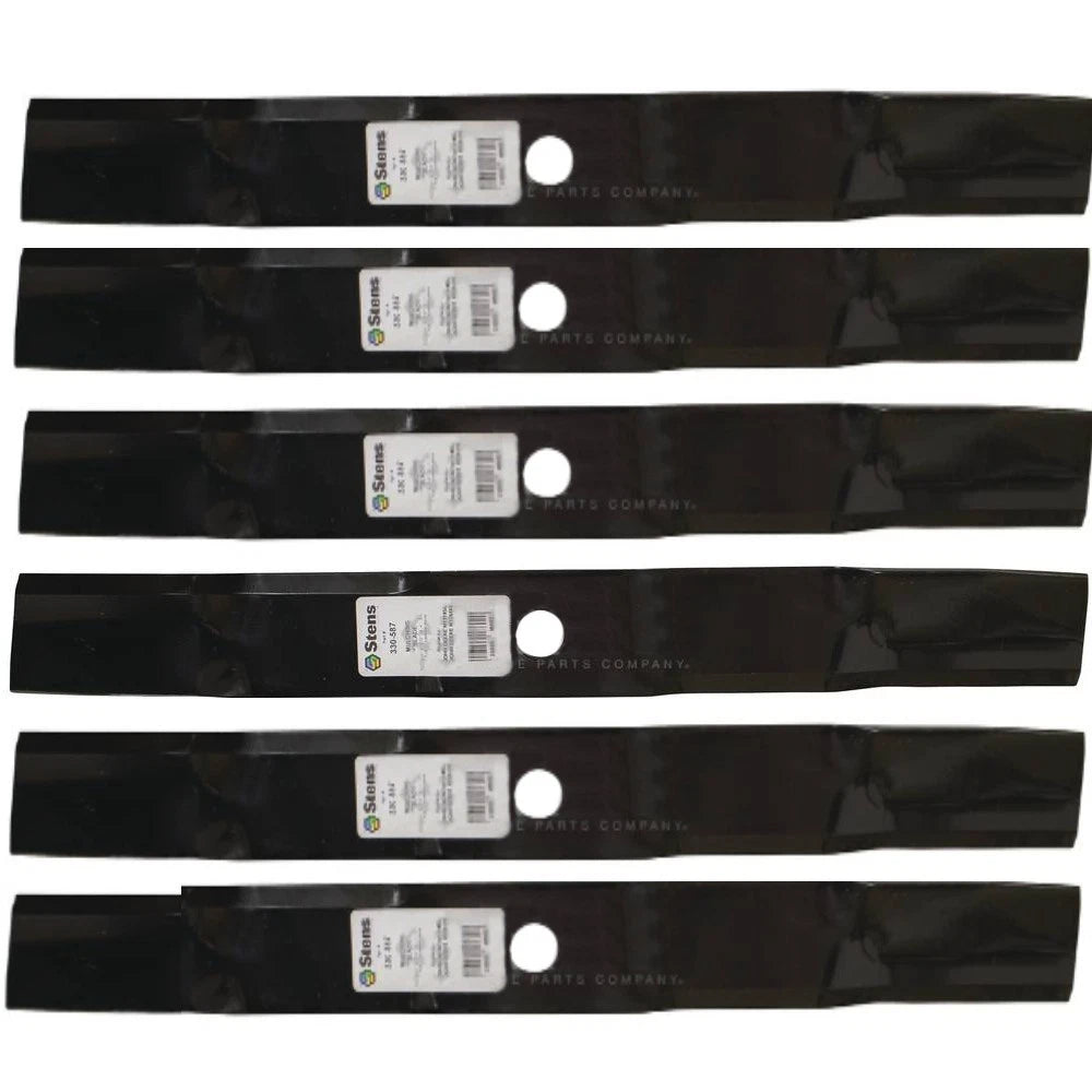 6 Pack: Mulching Blade Fits John Deere Replaces M128485