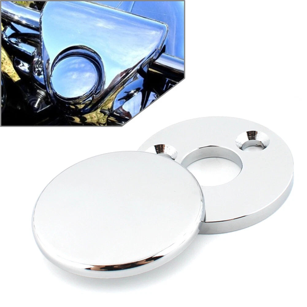 Motorcycle Fork Lock Cover Aluminum Alloy for Harley Road King Chrome 1994+