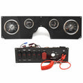 Lowe Boat Console Gauge/Switch Panels 155911 - 18 Bay Black (set of 2)