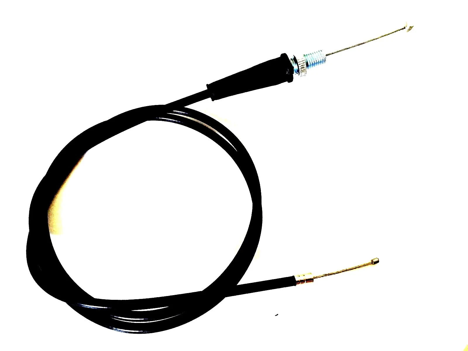 THROTTLE CABLE 48" BLACK STRAIGHT END 125CC 140CC SUPER PIT DIRT BIKE