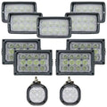 Complete Fits John Deere/MacDon M Windrower LED Light Kit