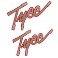 Lund Boat Decal Stickers 573667 - Tyee Metallic Copper - Maroon (pair)