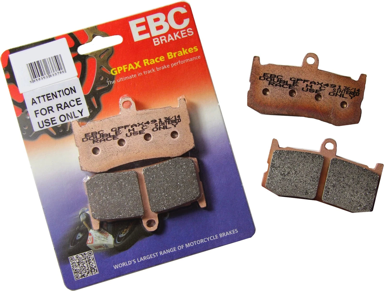 EBC GPFAX Race-Only Sintered Brake Pads for Kawasaki Ninja 400 2018+