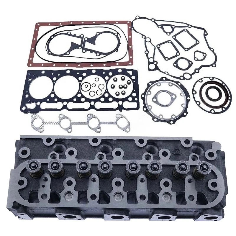 V1505 Cylinder Head&Full Gasket Kit 6692539 for Kubota Engine Bobcat Excavator
