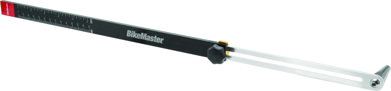BikeMaster Sag Scale Adjustable Motorcycle Chain Tension Tool for Powersports
