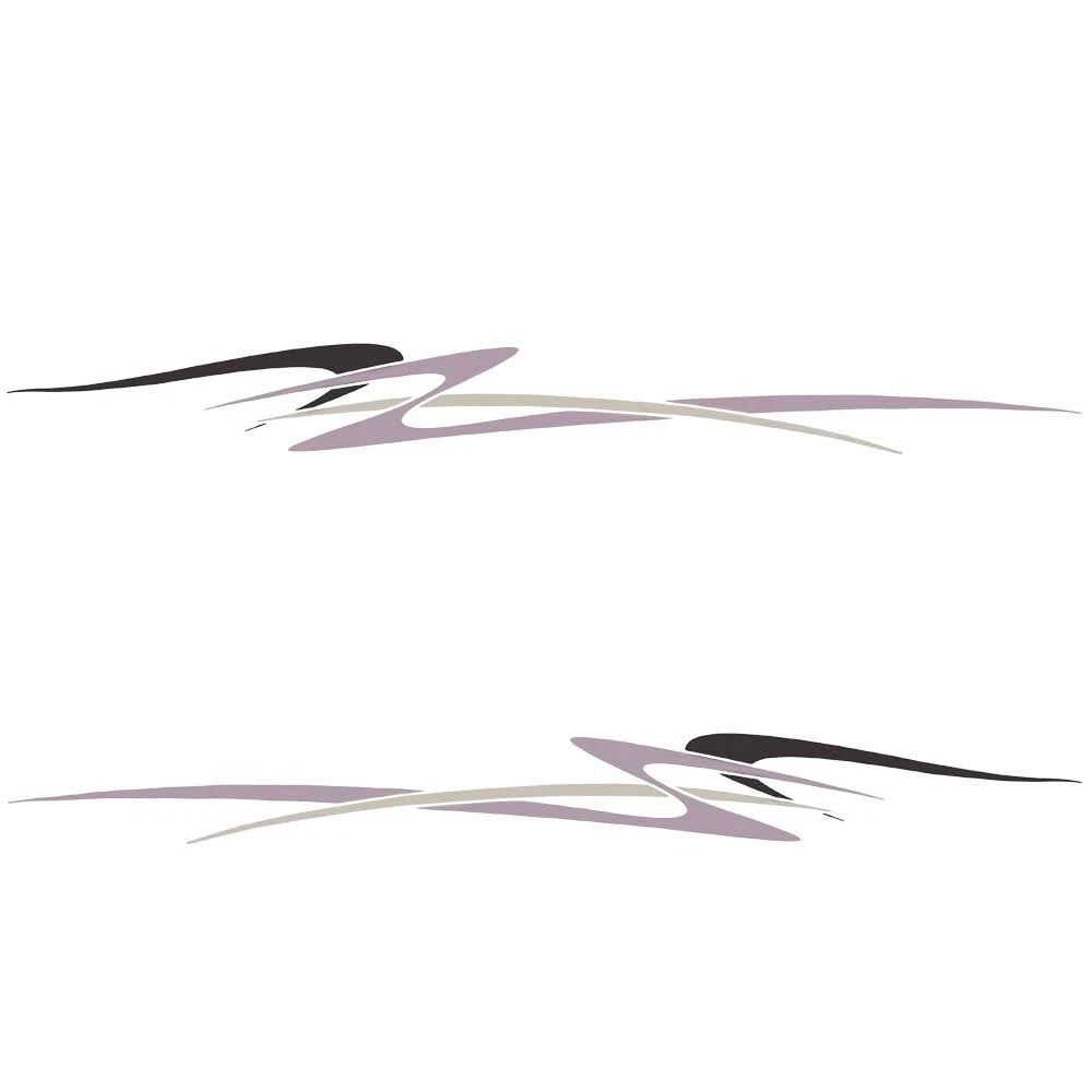 Palm Beach Boat Graphic Decal 139385-02 - 97 X 11 1/8 Inch Plum (2PC)